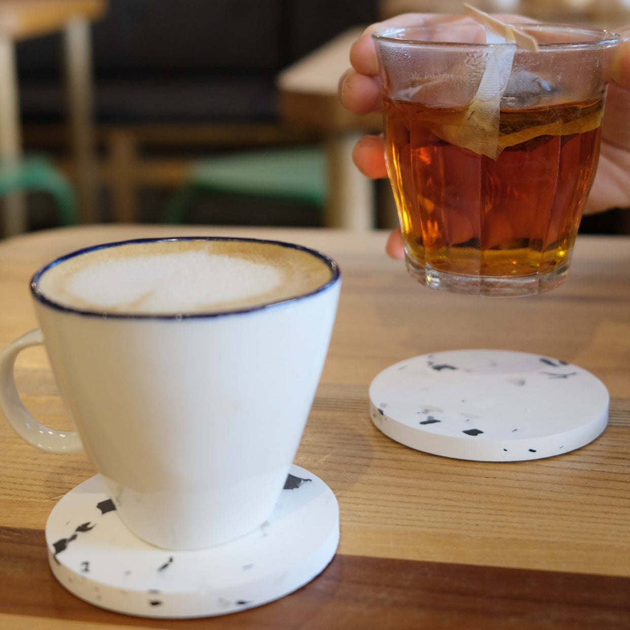 Sous-verres premium recyclés (lot de 4)