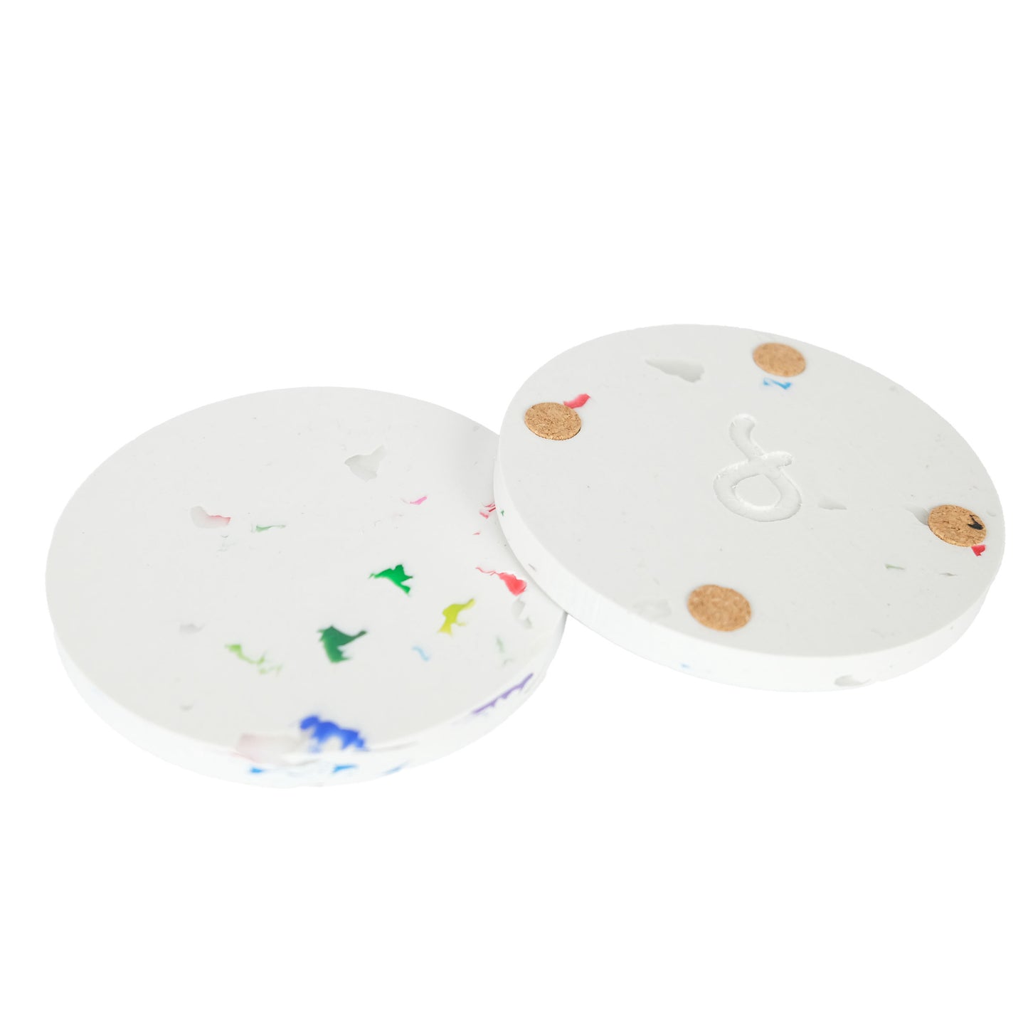 Premium Upcycling-Untersetzer (4er-Set)