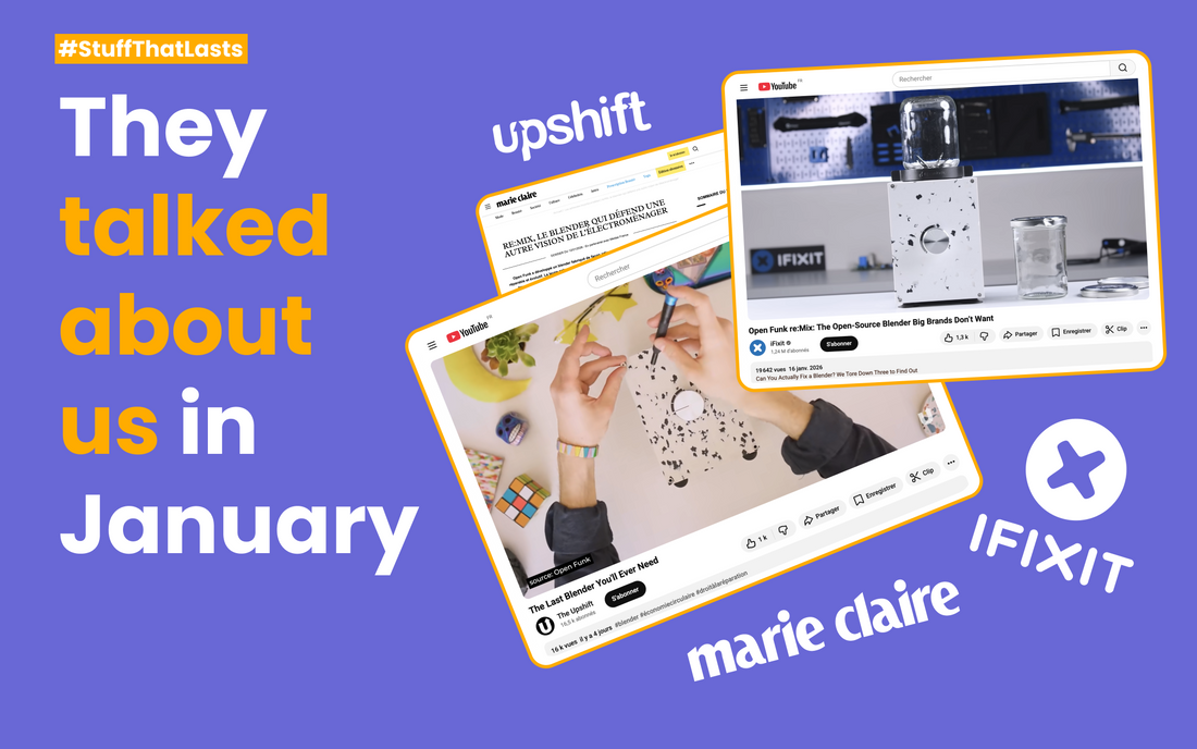 They talked about us ! (iFixit, The Upshift, Marie Claire)