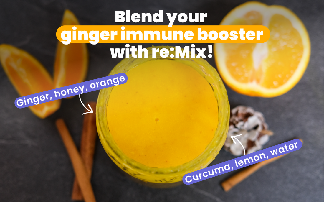 Ginger Immune Booster: An Easy Homemade Ginger Shot with re:Mix 🫚