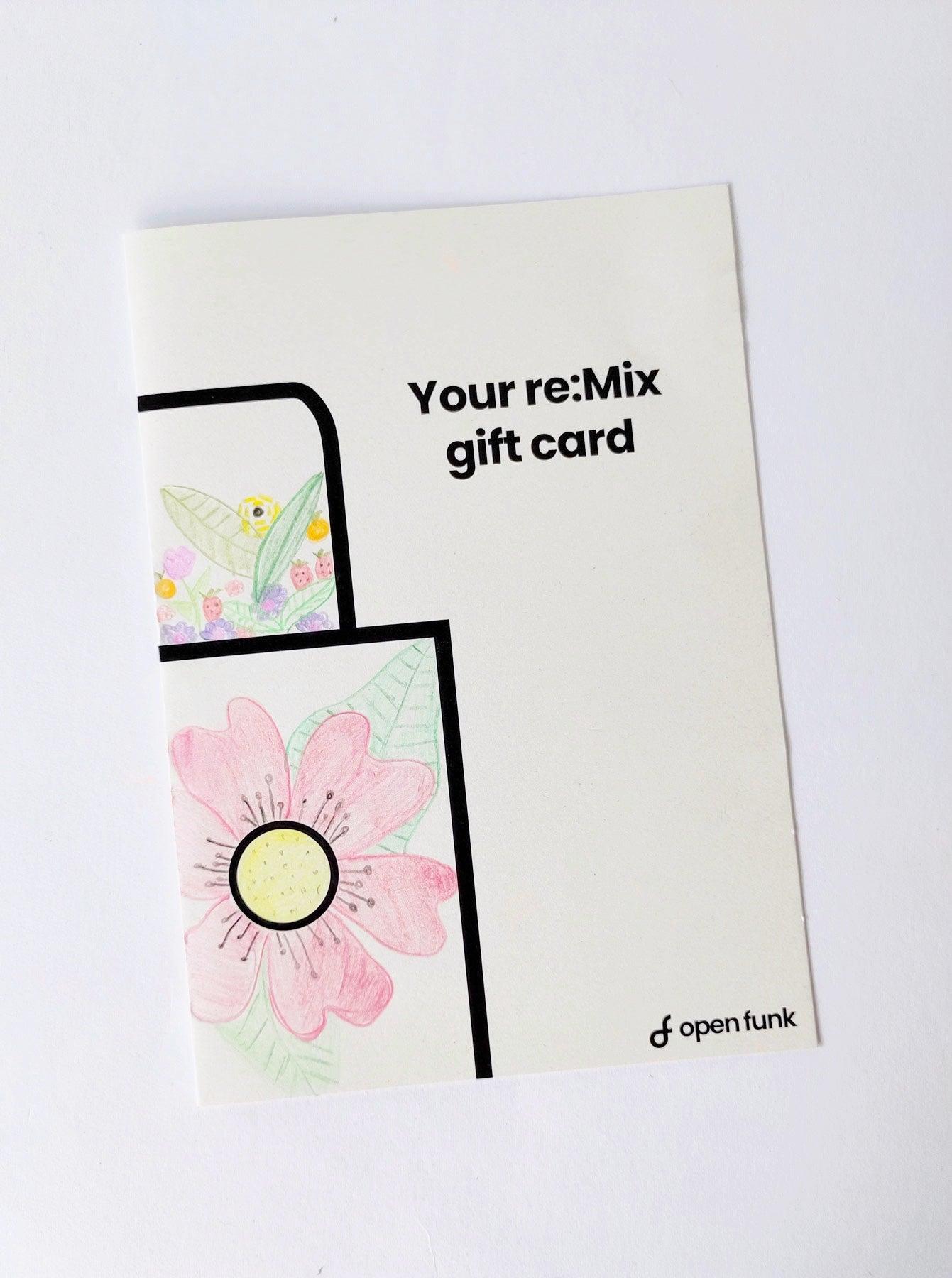 re:Mix creative gift card Geschenk Gutschein Carte-Cadeaux